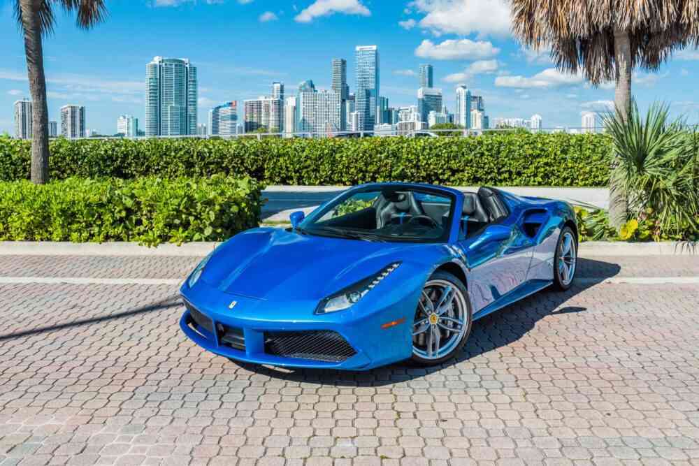 Ferrari 488 Spyder Blue