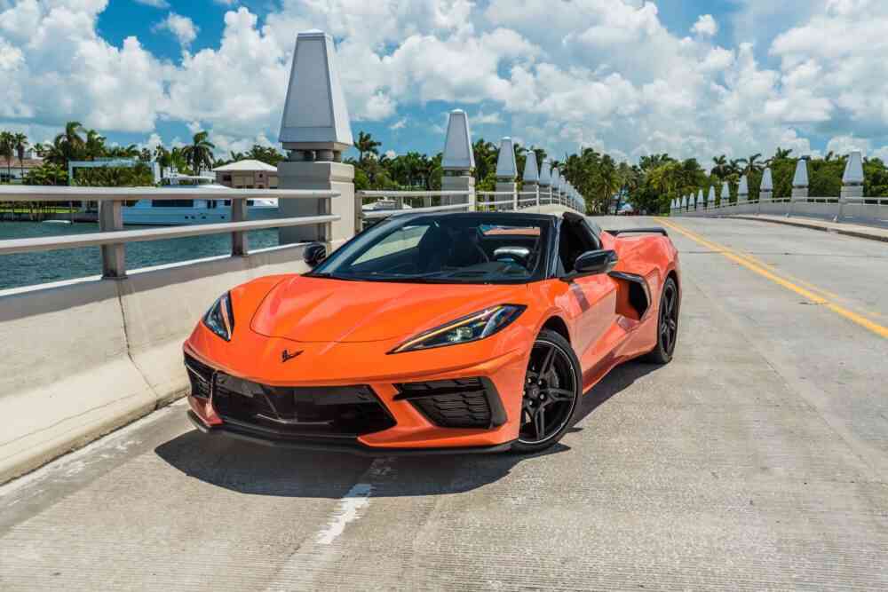 Corvette C8 Convertible Orange