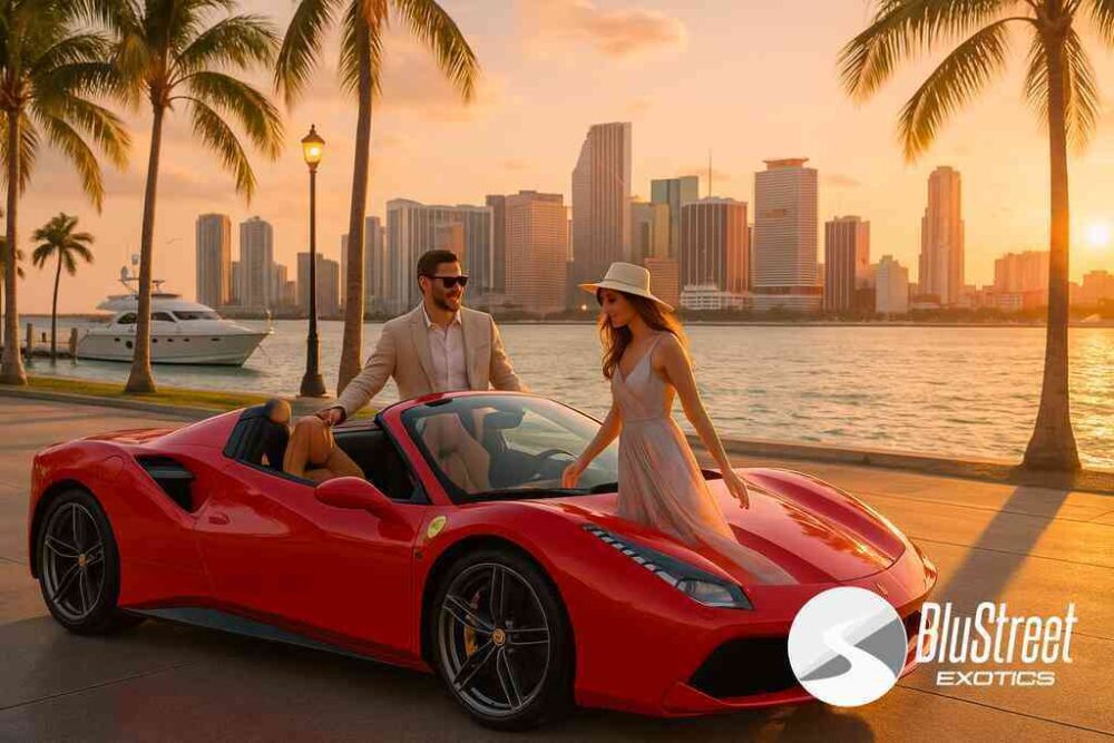 Book Ferrari near me with BluStreet Miami Exotic Car Rentals