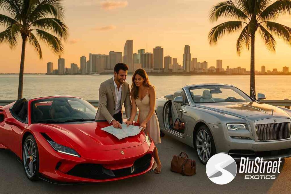 What is mileage policy at BluStreet Miami Exotic Car Rentals