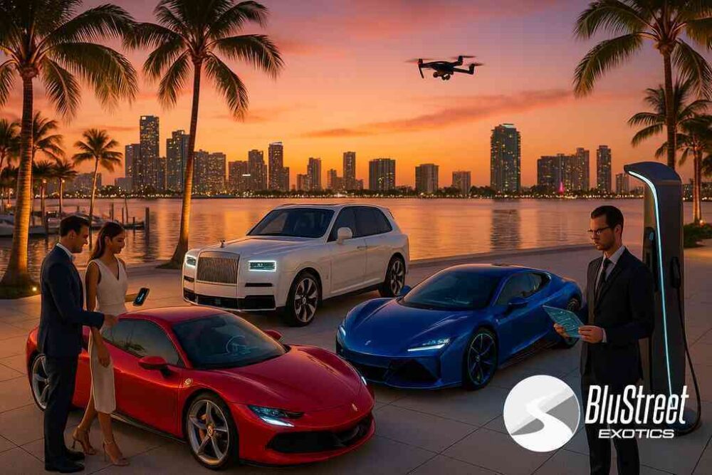 Comparing 2026 Tech at BluStreet Miami Exotic Car Rentals