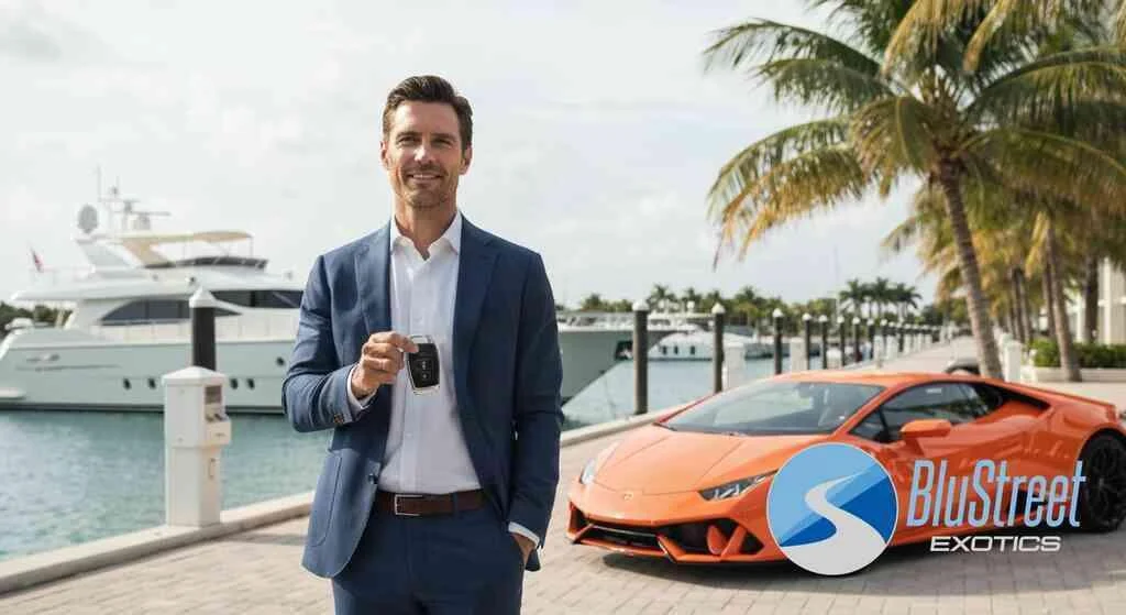 BluStreet Miami Exotic Rentals Yacht and Car Packages