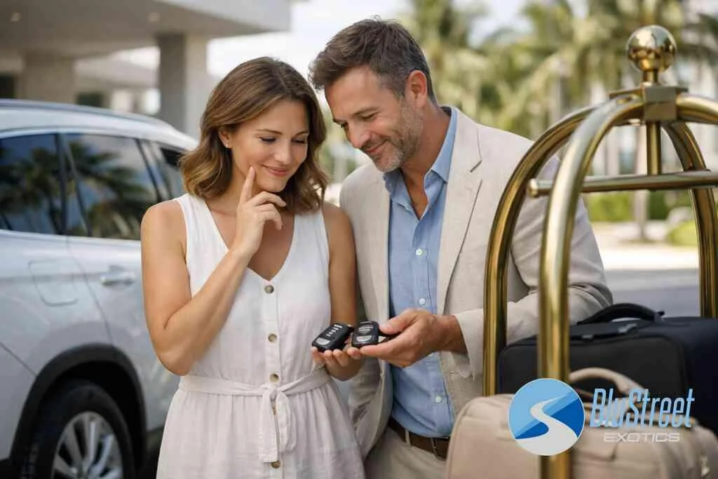 Cadillac Escalade and Mercedes GLE53 AMG as practical luxury choices for bigger groups — BluStreet Miami Exotic Car Rent