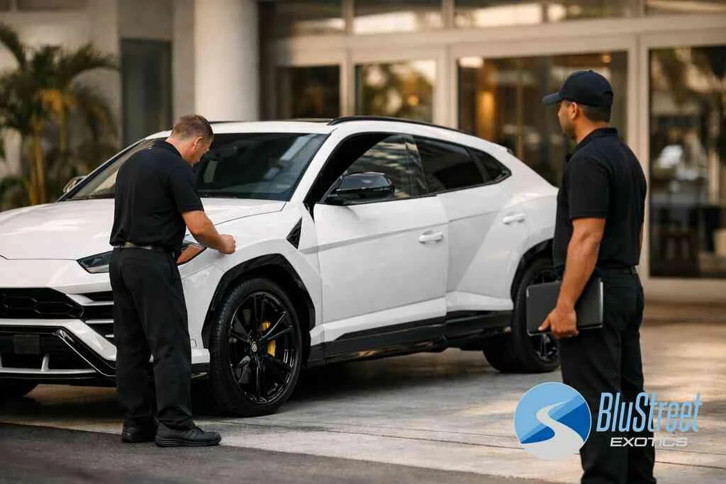 Which rules shift depending on the car, the occasion, and the route — BluStreet Miami Exotic Car Rentals