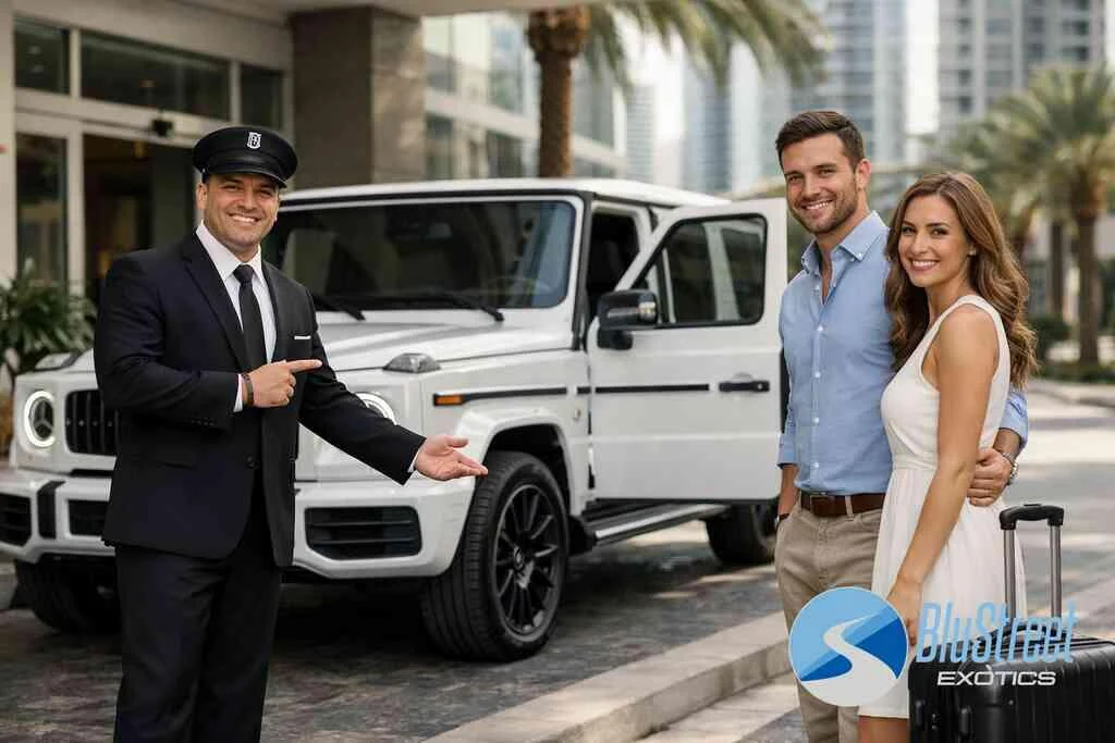 How airport handoff works for exotic car rental Miami airport MIA and Fort Lauderdale FLL exotic rental needs — BluStree
