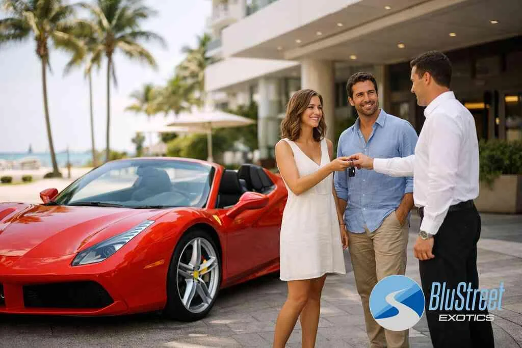 How the Ferrari 488 Spider compares in real use to a Lamborghini Huracan rental or Rolls Royce Dawn rental — BluStreet M